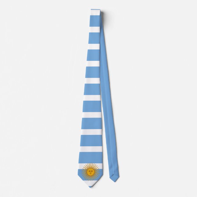 Cravate du drapeau argentin (Devant)