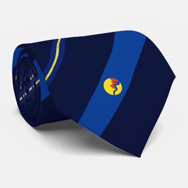 Cravate du drapeau de la ville de Grand Rapids (Mi (Roulé)