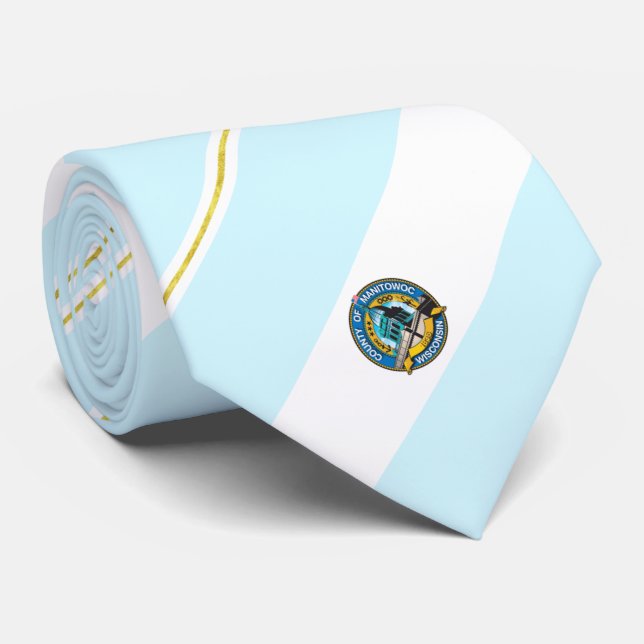 Cravate du drapeau de la ville de Manitowoc (Wisco (Roulé)
