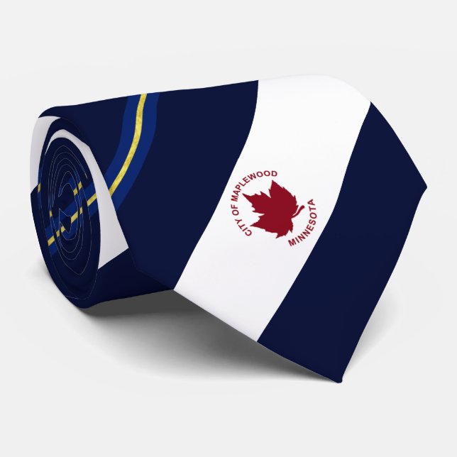 Cravate du drapeau de la ville de Maplewood (Minne (Roulé)