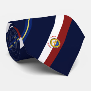 Cravate du drapeau de la ville de père Noël (Cal