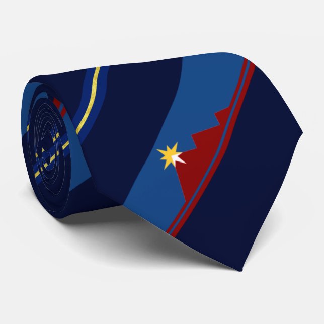 Cravate du drapeau de la ville de Pocatello (Idaho (Roulé)