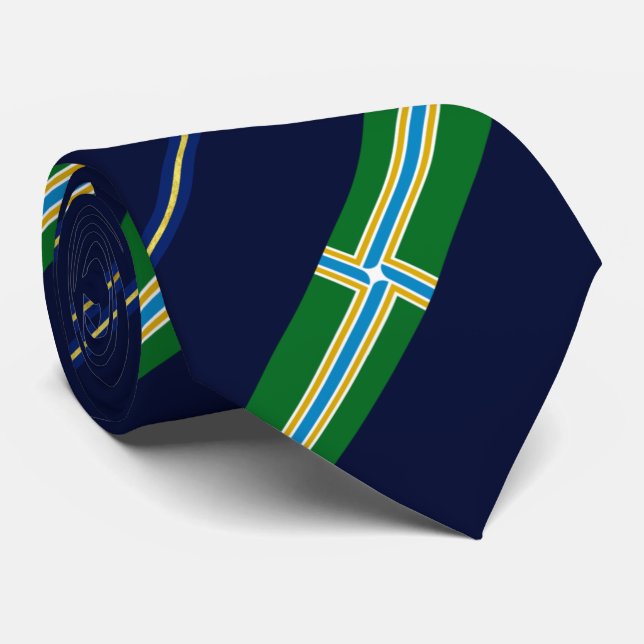 Cravate du drapeau de la ville de Portland (Oregon (Roulé)