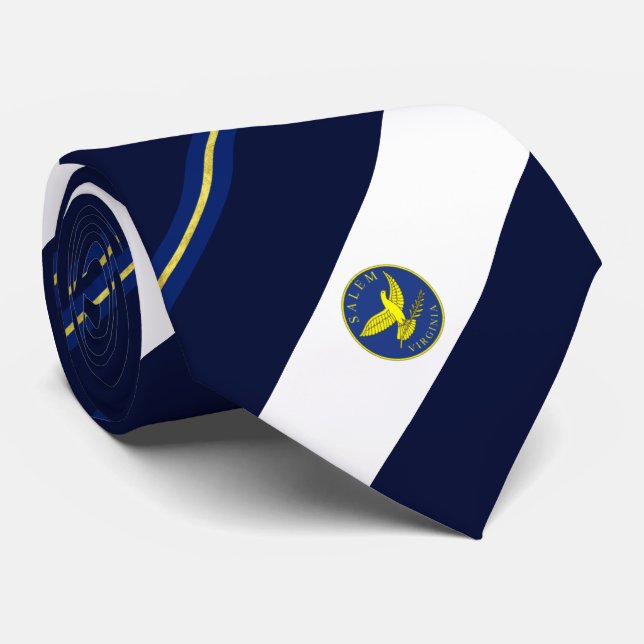 Cravate du drapeau de la ville de Salem (Virginie) (Roulé)