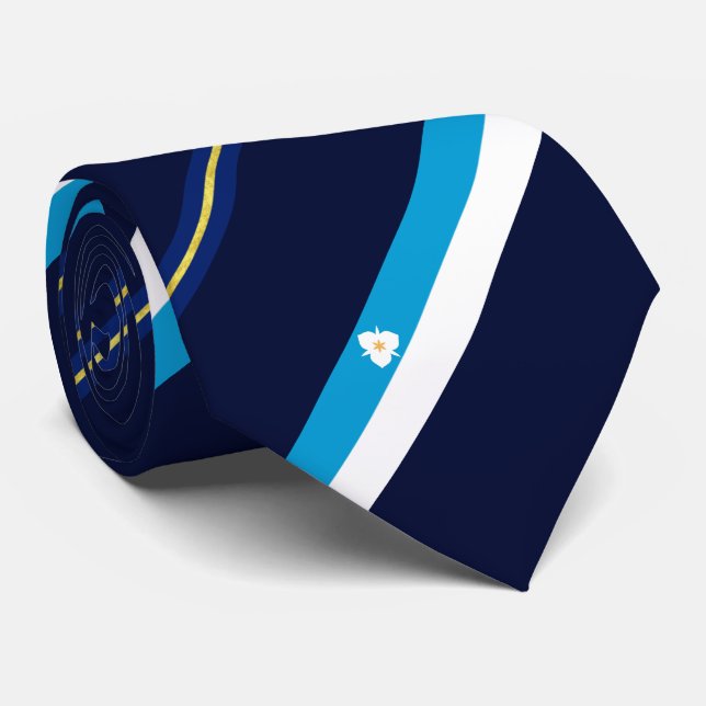 Cravate du drapeau de la ville de Salt Lake (Utah) (Roulé)