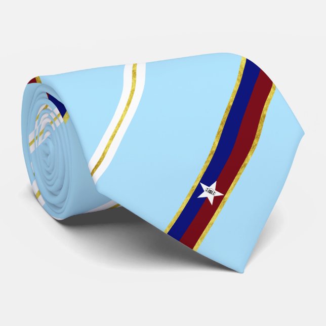 Cravate du drapeau de la ville de San Antonio (Roulé)