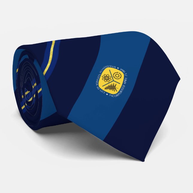 Cravate du drapeau de la ville de Scranton (Pennsy (Roulé)