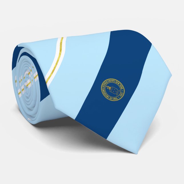 Cravate du drapeau de la ville de Smithtown (New Y (Roulé)
