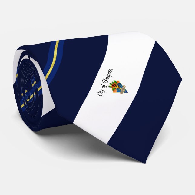 Cravate du drapeau de la ville d'Hesperia (Califor (Roulé)
