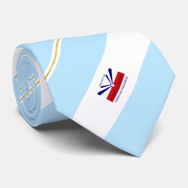 Cravate du drapeau de la ville du Wyoming (Michiga (Roulé)