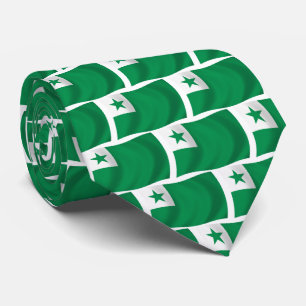 Cravate du drapeau de l'espéranto