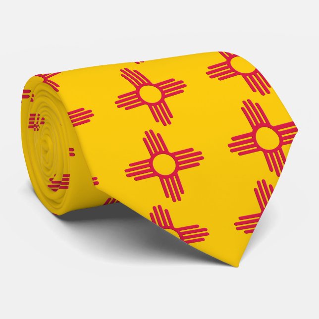 Cravate du drapeau de l'État du Nouveau-Mexique (Roulé)