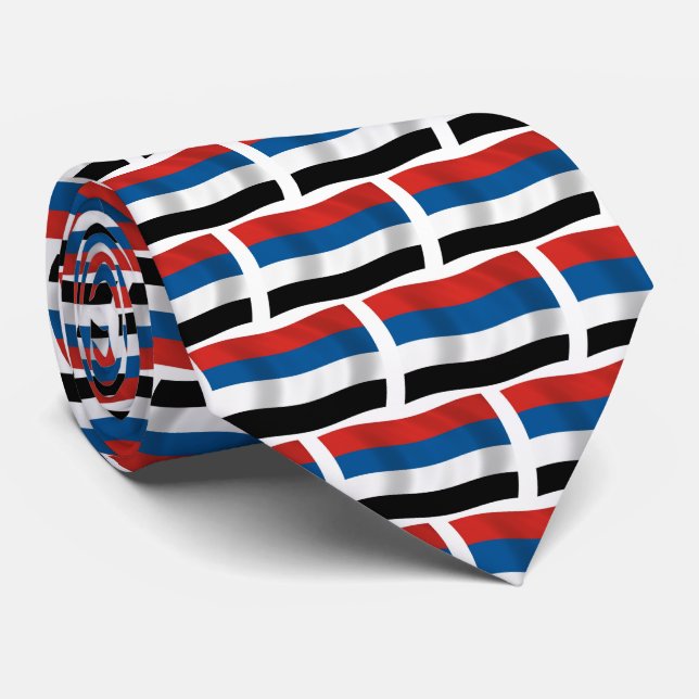 Cravate du drapeau des peuples autochtones de Colo (Roulé)