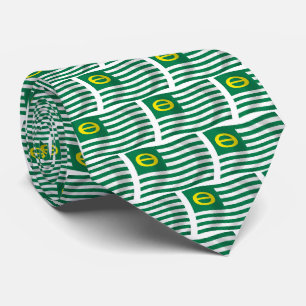 Cravate du drapeau du mouvement écologie