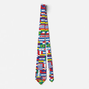 Cravate du drapeau historique latino-américain