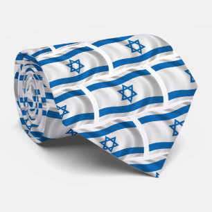 Cravate du drapeau israélien