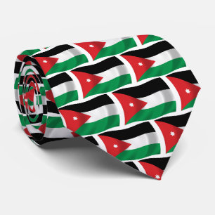 Cravate du drapeau jordanien