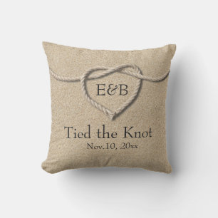 Cravate du Knot Beach Mariage extérieur Coussin