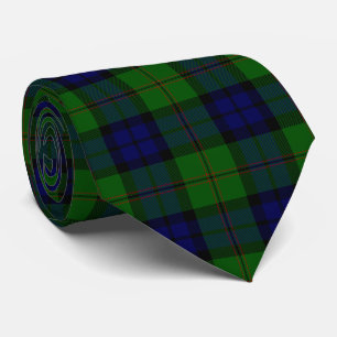Cravate Dundas tartan bleu vert plaid