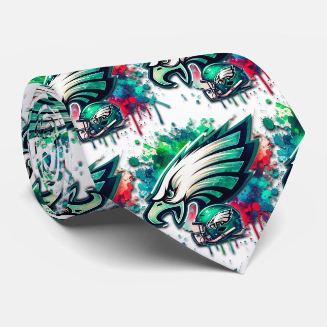 Cravate Eagles Sports Football Américain Necktie (Roulé)