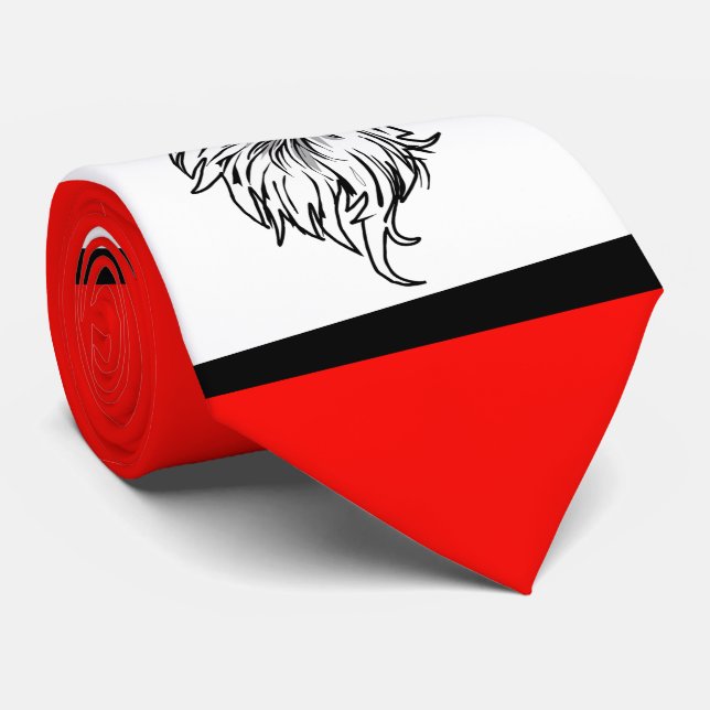 Cravate Eagles Sports Rouge Blanc Cou (Roulé)