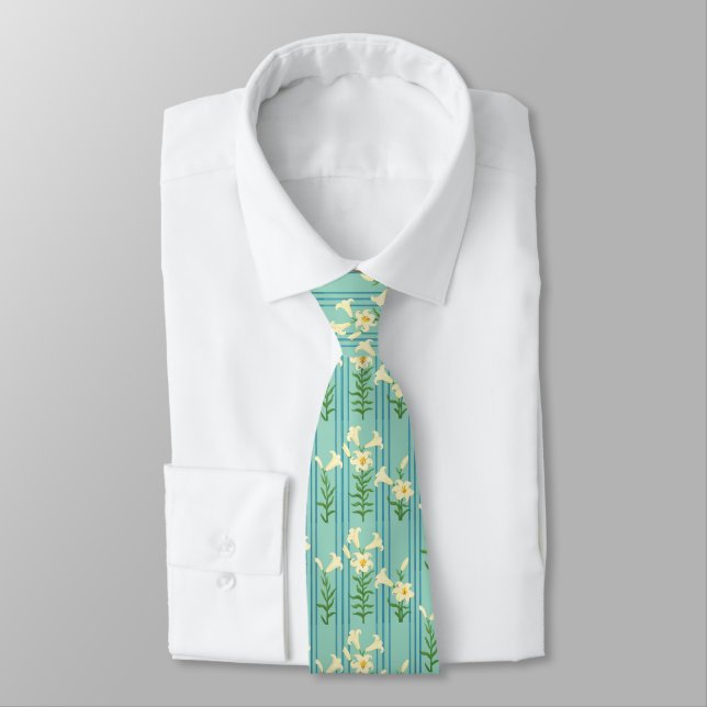 Cravate Easter Lily Neck Tie (Attaché)