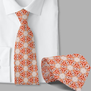 Cravate Écharpe à motif orange artistique moderne