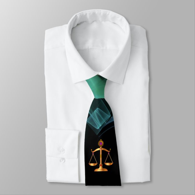 Cravate ÉCHELLES D'OR DE DROIT GEMSTONES Justice Symbole V (Attaché)