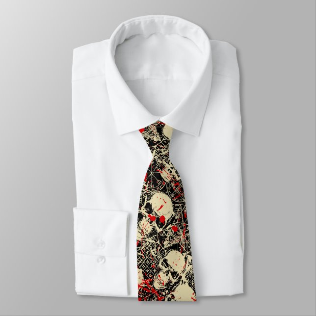 Cravate Éclaboussure de crâne (Attaché)