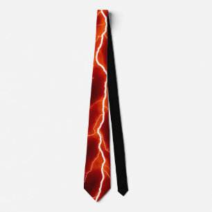 Cravate Éclair - Rouge