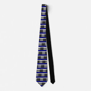 Cravate Écran American Mince Blue Line
