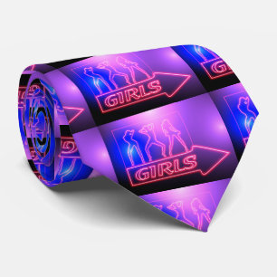 Cravate Écrivez les filles roses de Neon Thunder_Cove  