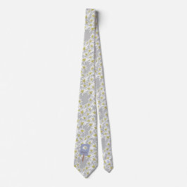 Cravate Edelweiss Fleur sauvage Motif des Alpes Boho