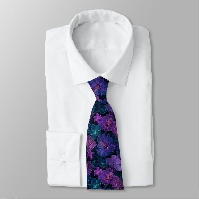 Cravate Edgy Valentine Gifts For Dad Tropical Floral (Attaché)