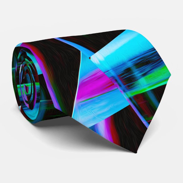 Cravate Electric Spectrum Weave (Roulé)