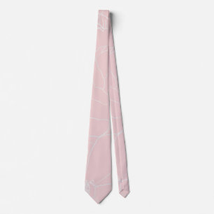 Cravate Elégant Argent Rose Floral Dessin Rose Design