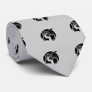 Cravate Elégant Art Déco Lady Silhouette Motif