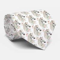 Élégant Boho Cheval Blanc Motif Floral