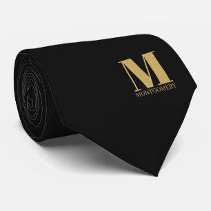 Cravate Élégant Collet de Mariage Monogramme + Nom