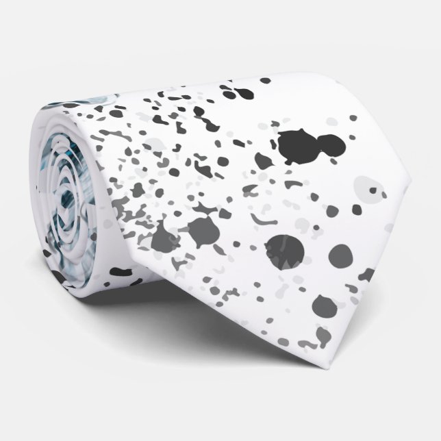 Cravate Elégant design floral Grunge (Roulé)