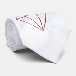 Cravate élégant faux rose or diamant blanc