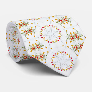 Cravate Élégant floral Vintage