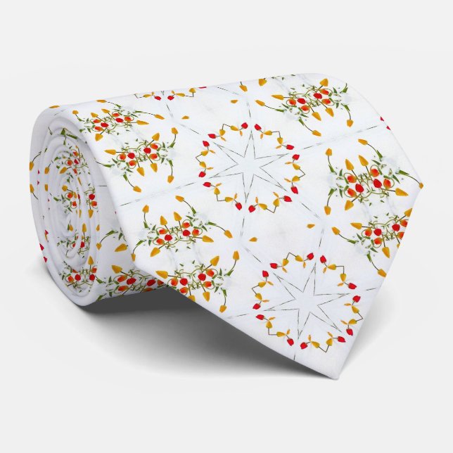 Cravate Élégant floral Vintage (Roulé)