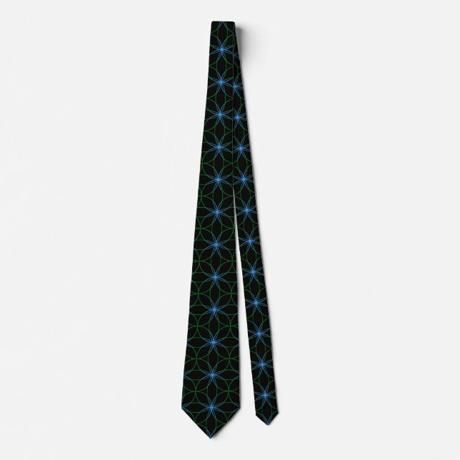Cravate 🌸 Élégant foulard à motif floral – Style & Sophis (Devant)