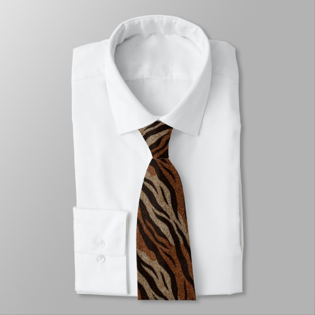 Cravate Elegant Gifts For Him Tiger Print (Attaché)