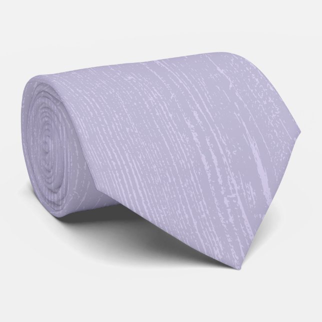 Cravate Élégant Lavender Wood Grain (Roulé)