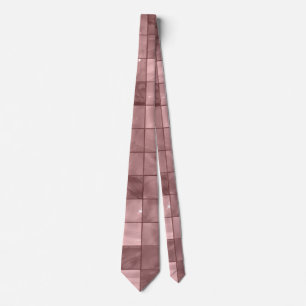 Cravate Élégant Motif de tuile métallique violet élég