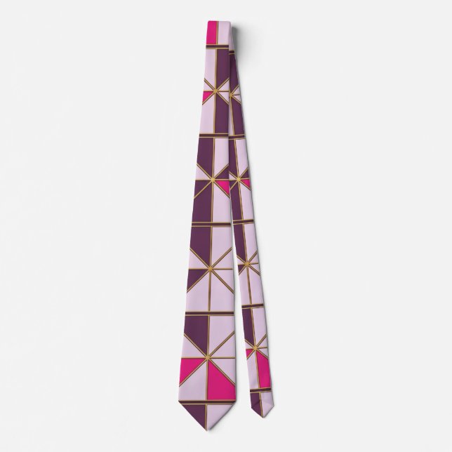 Cravate Elegant Nubian Geometric Tie (Devant)