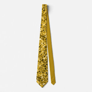 Cravate Élégant Parties scintillant or étincelant Motif