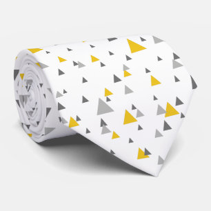 Cravate Elégant Pastel Triangles moderne Motif géométri